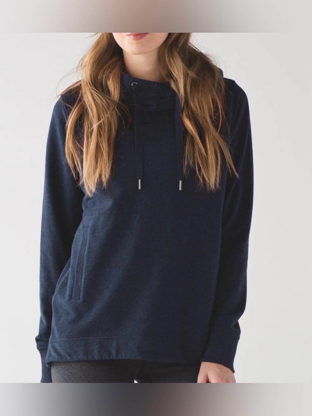 Lululemon Split Pullover Naval Blue women 4 hoodie sweatshirt oversized cozy